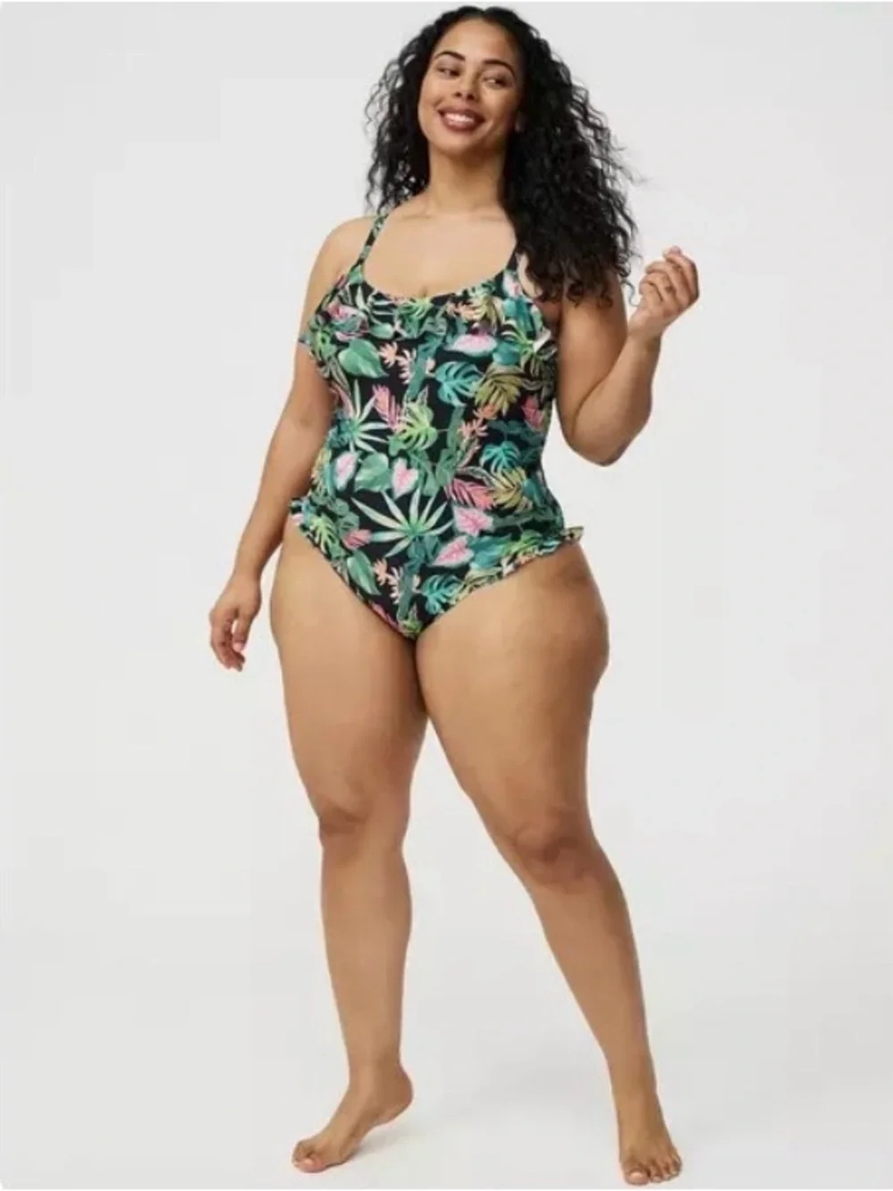 NWT Torrid Wireless Ruffle One Piece